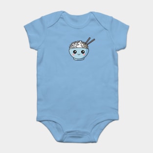 Cute Kawaii Rice Bowl Baby Bodysuit